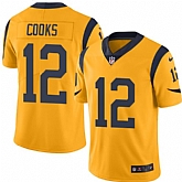 Nike Men & Women & Youth Rams 12 Brandin Cooks Gold Color Rush Limited Jersey,baseball caps,new era cap wholesale,wholesale hats